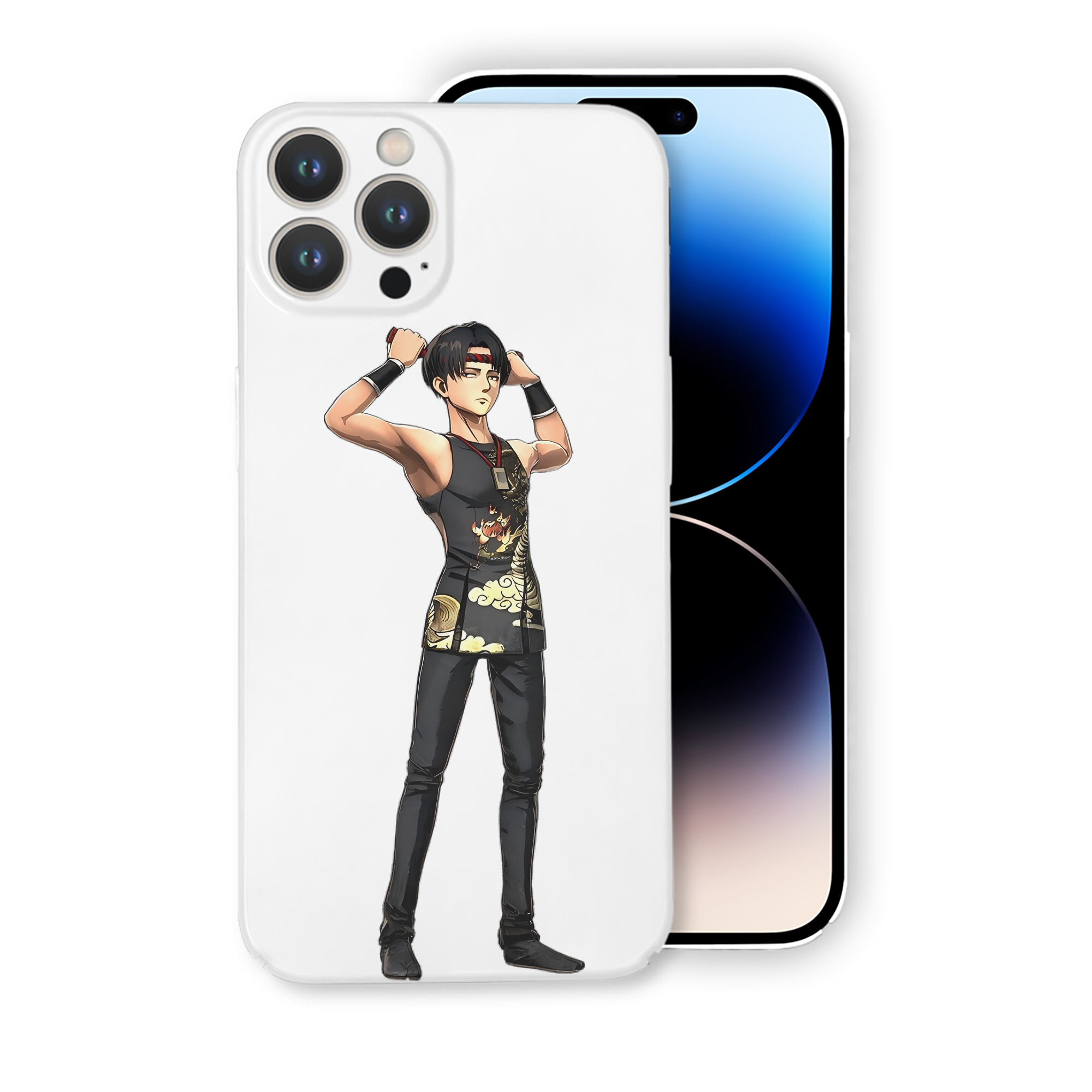 （画像用） 進撃の巨人 リヴァイ·アッカーマン Attack on Titan Levi Ackerman 【iPhone 14シリーズ対応】ハードケース